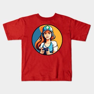 Game Girl Kids T-Shirt